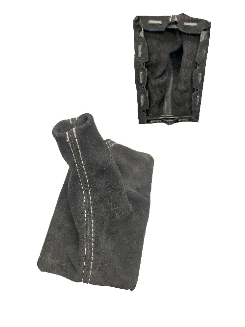 Genuine Suede Manual Shift Boot Cover + Frame For 2005-2009 Ford Mustang GT Convertible Coupe V8 V6