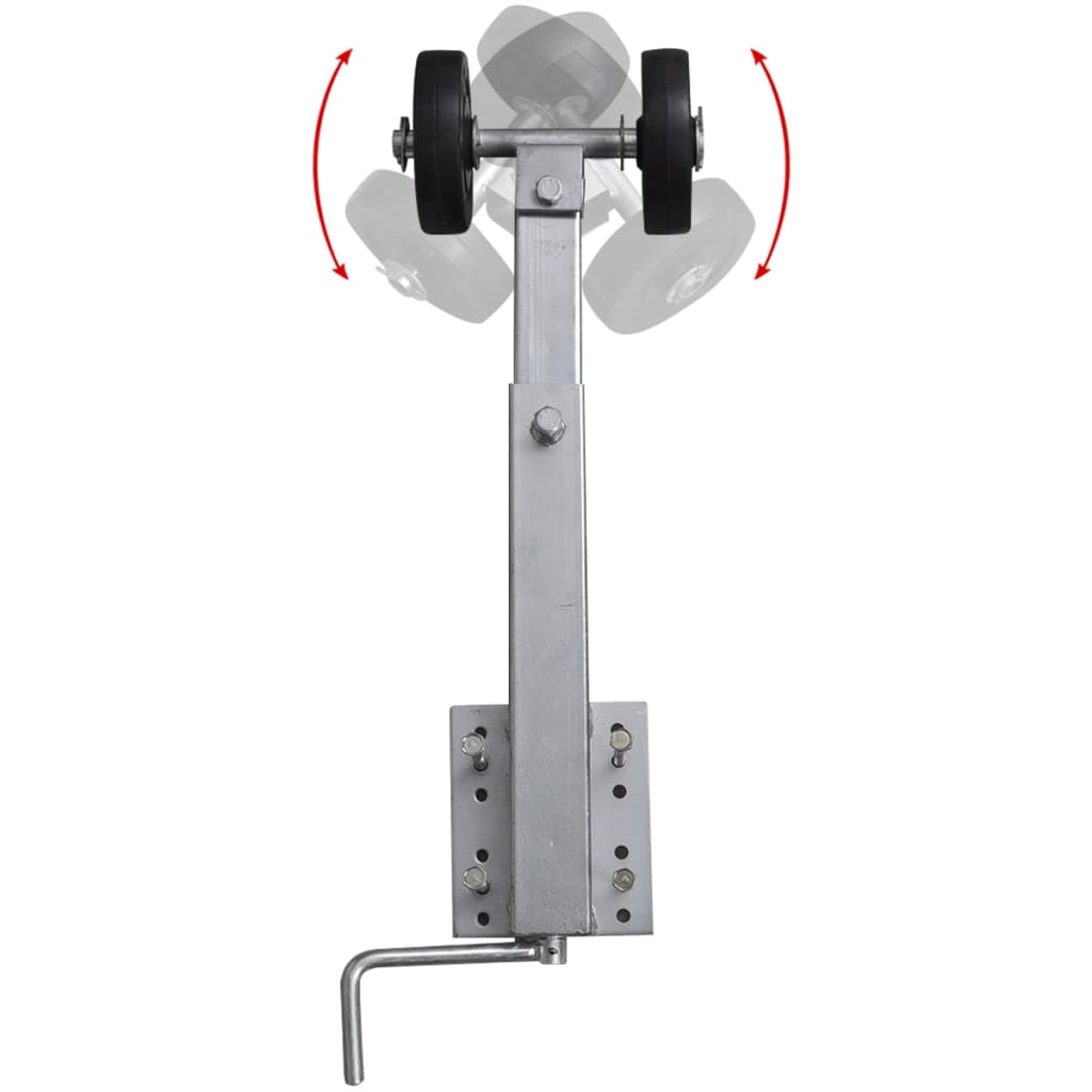 vidaXL Boat Trailer Double Roller Bow Support Set of 2 23.2"-33.1"