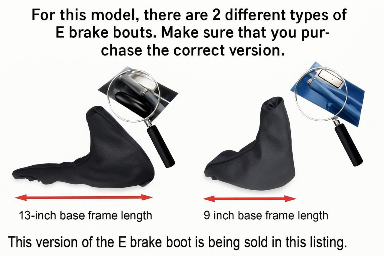 Beige Leather 13 Inch E-Brake & Shift Boot Cover For BMW Z3 1995-2002 M3 Coupe 46 2001-2006